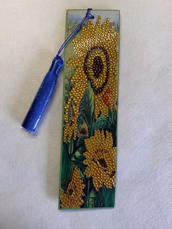 Diamond Painting Bokmärke - Solrosor