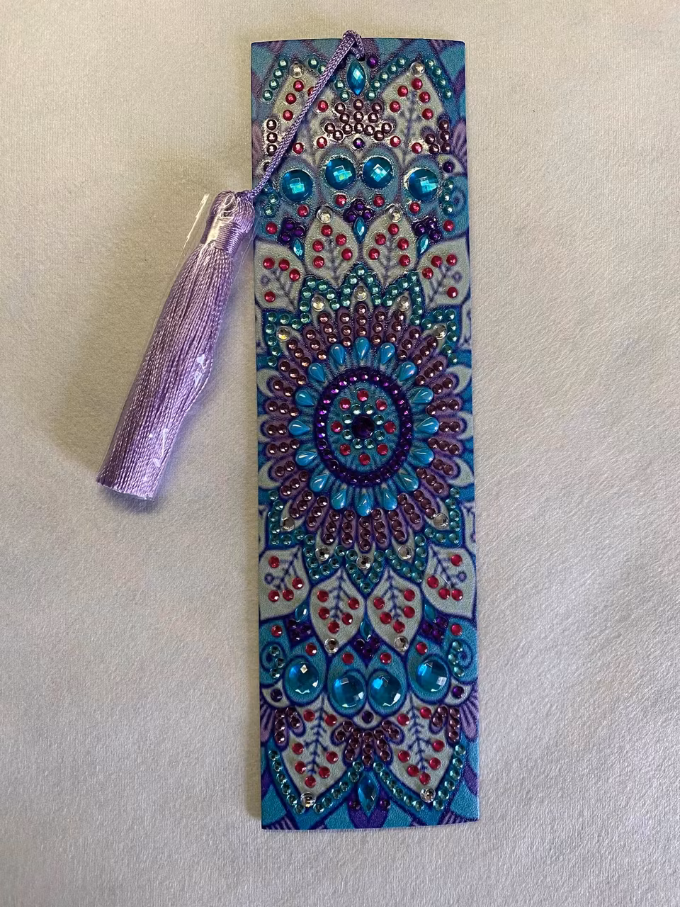 diamond painting bokmärke, diy, mandala