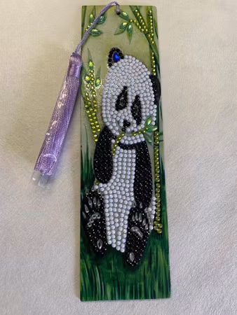 Diamond Painting Bokmärke - Panda