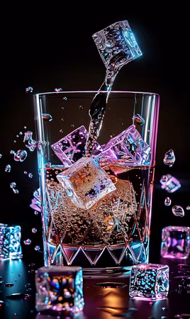 Diamond Painting Akryl - Neonbubblor i kristallglas 20x30cm
