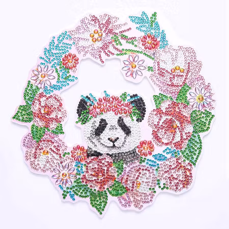 Diamond Painting Dörrkrans Panda