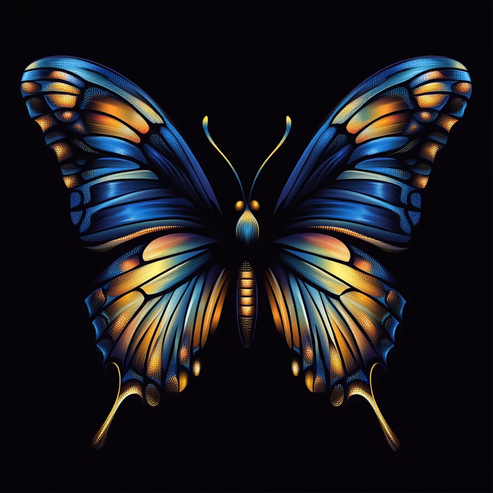 Diamond Painting - Safivinge mot natten (Beställningsvara)