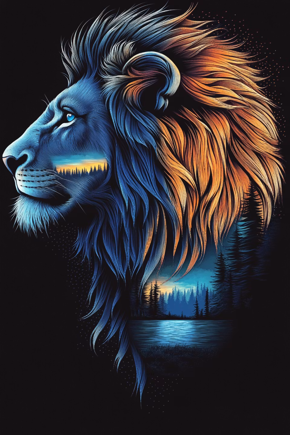 Diamond Painting - Lejonets natur (Beställningsvara)