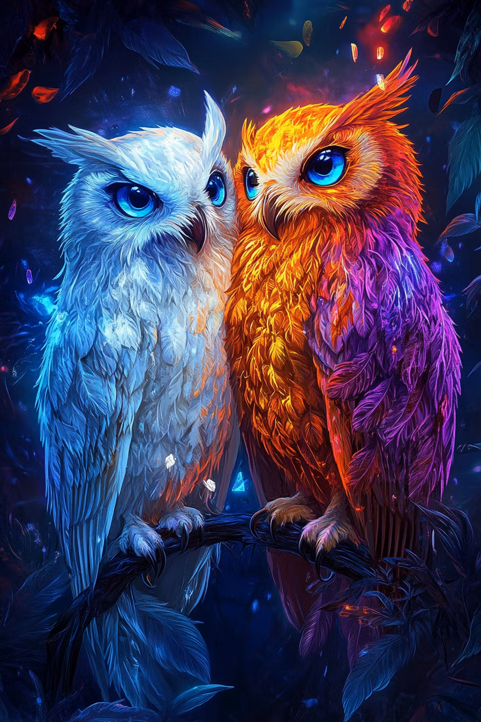 Diamond Painting - Ugglorna (Beställningsvara)