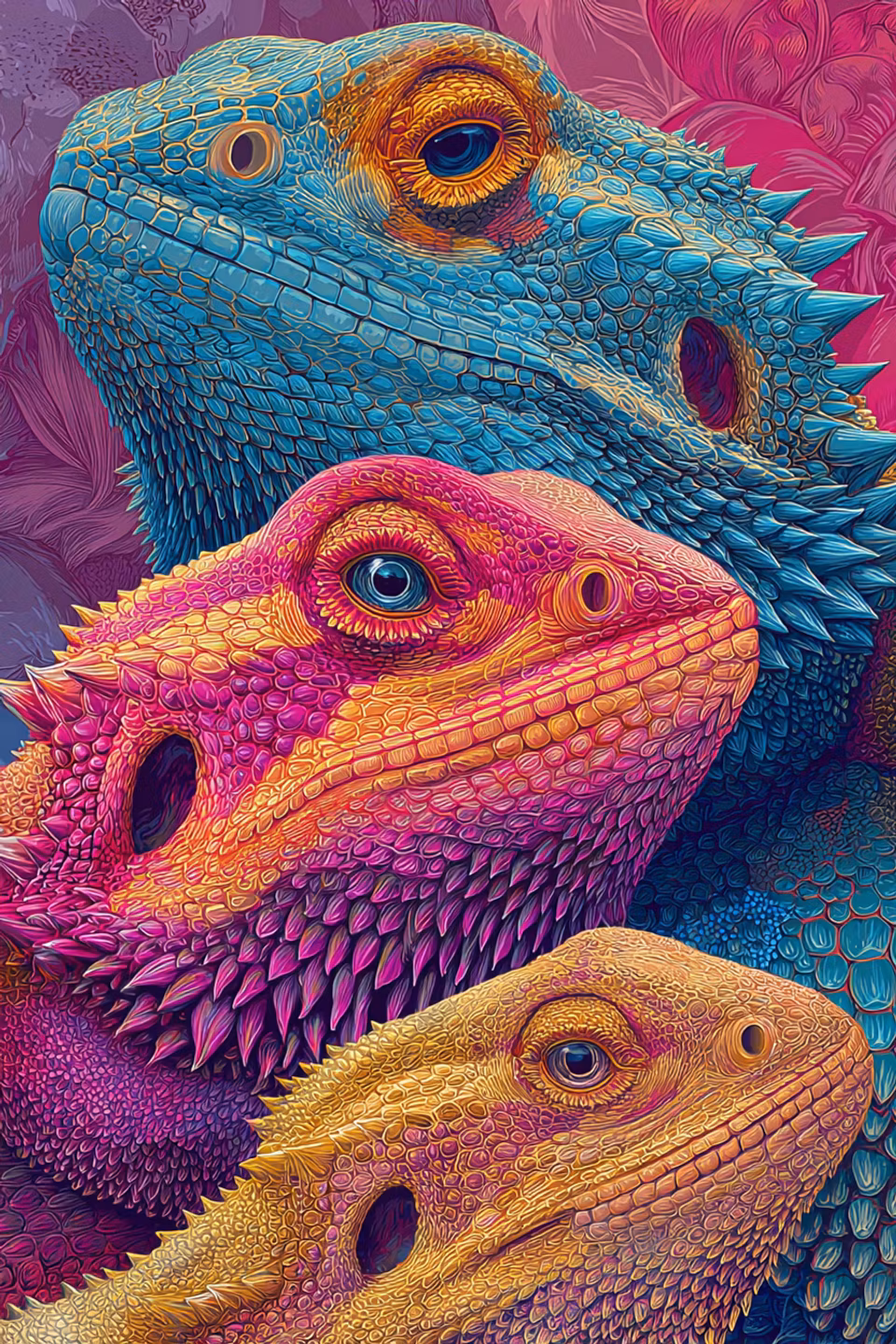 Diamond Painting - Reptilernas färgpalett (Beställningsvara)