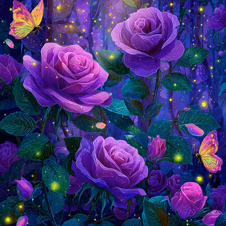 Diamond Painting - Sagoskogens blomsterprakt (Beställningsvara)