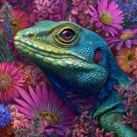 Diamond Painting - En blick från djungelns hjärta (Beställningsvara)
