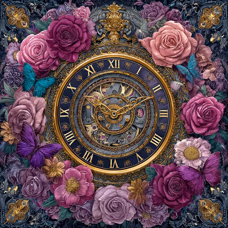 Diamond Painting - Rosornas klockspel (Beställningsvara)