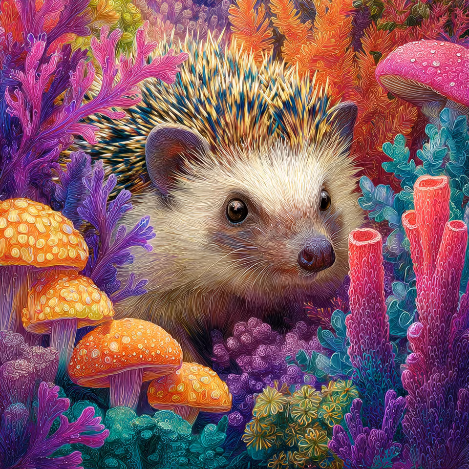 Diamond Painting - Skogens lilla väktare (Beställningsvara)