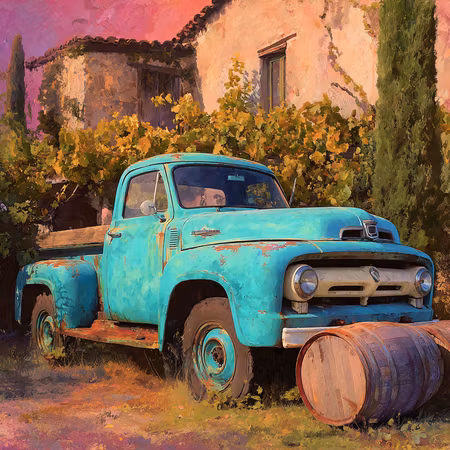 Diamond Painting - Nostalgins turkosa pärla (Beställningsvara)