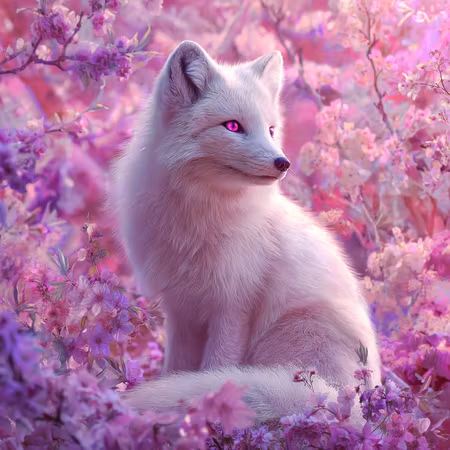 Diamond Painting - Förtrollande stillhet bland körsbärsblommor (Beställningsvara)
