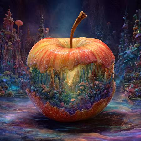Diamond Painting - Sagans rike i äpplet (Beställningsvara)
