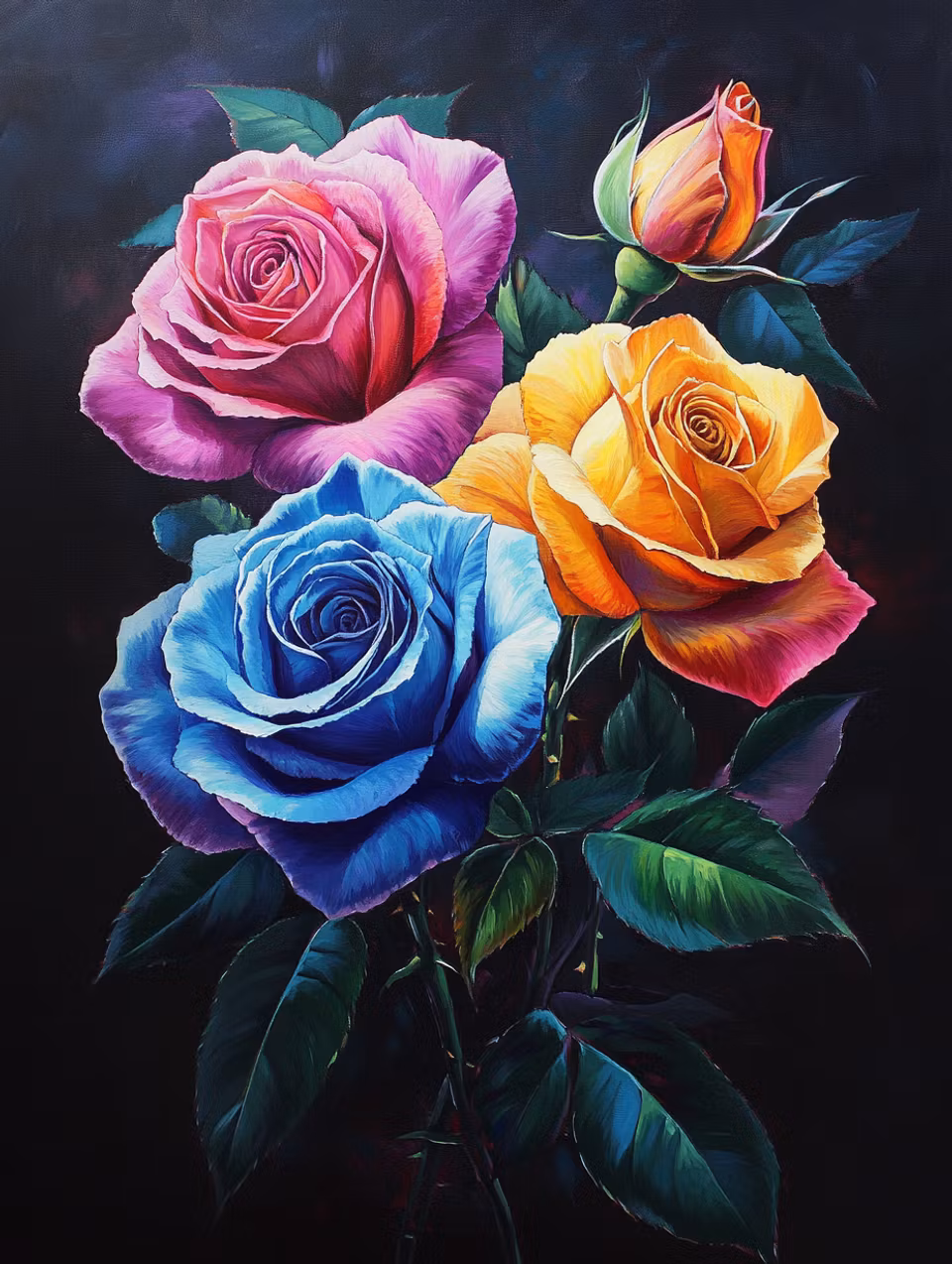Diamond Painting - Magiska rosdrömmar (Beställningsvara)