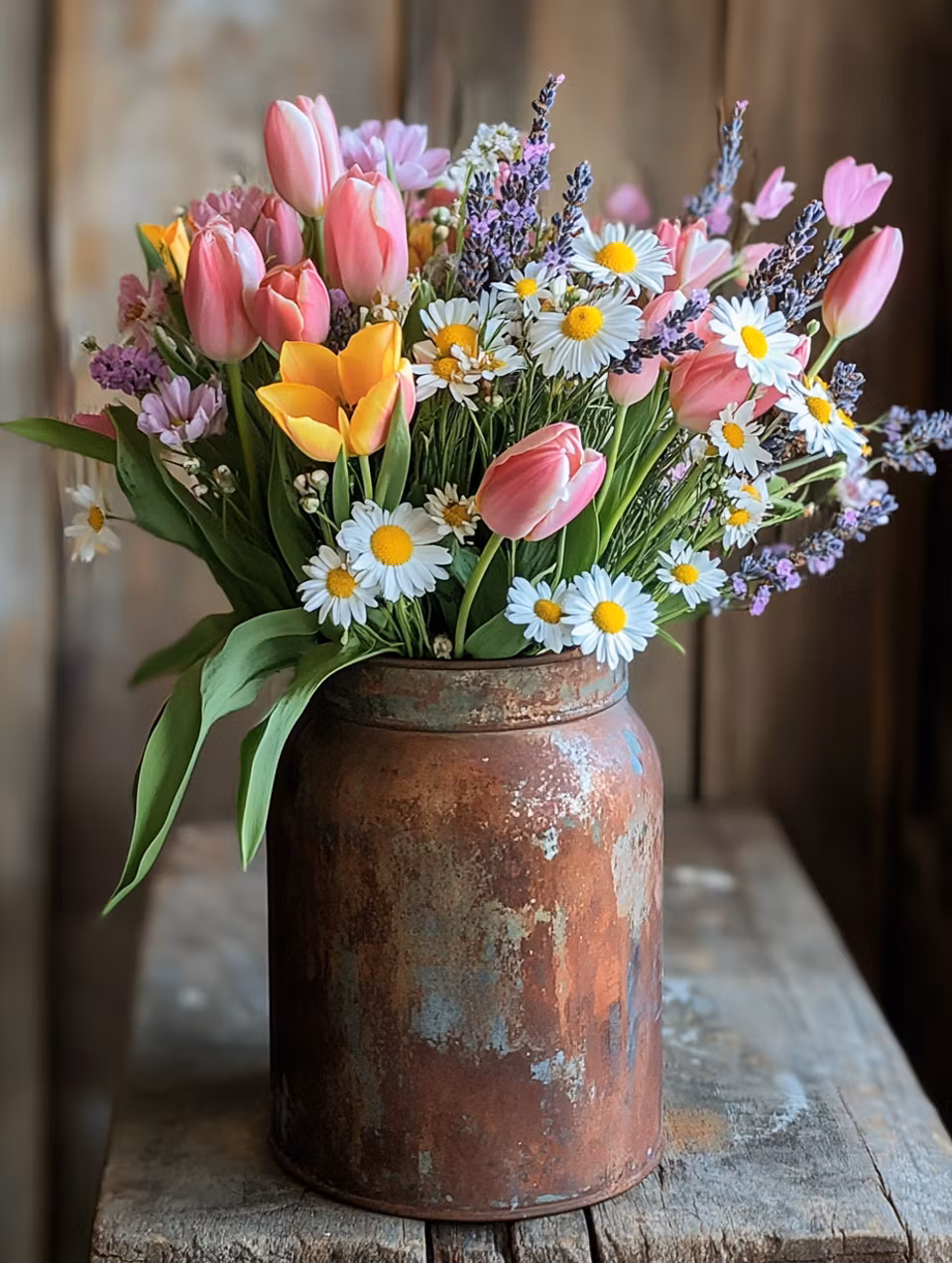 Paint by number - Lantlig blomsterprakt (Beställningsvara)