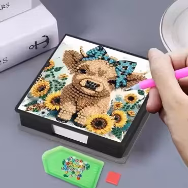 Notepad box med papper - Highland cuttler