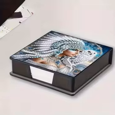 Notepad box med papper - Indian & uggla