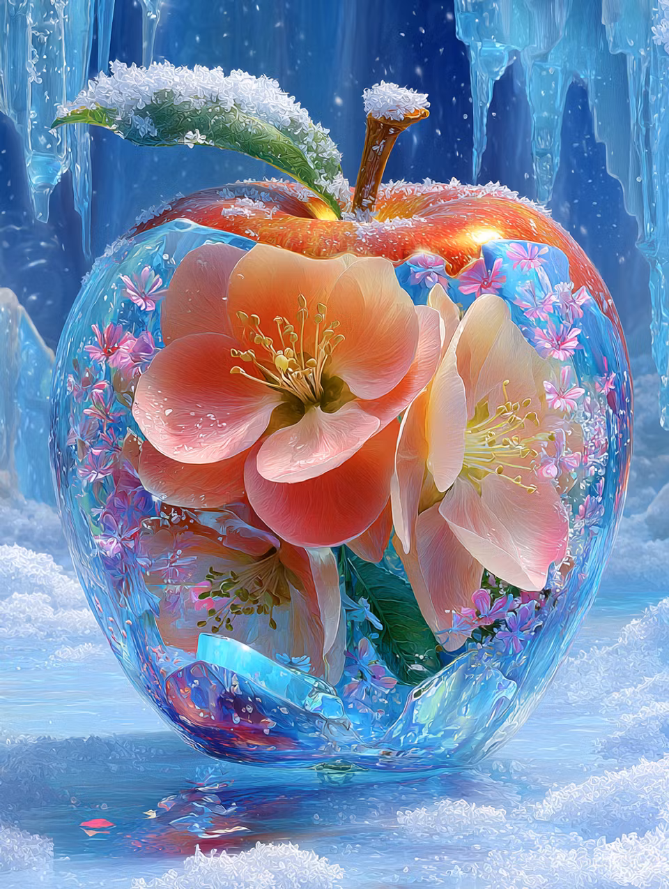 Diamond Painting - Magisk vinterfrukt (Beställningsvara)