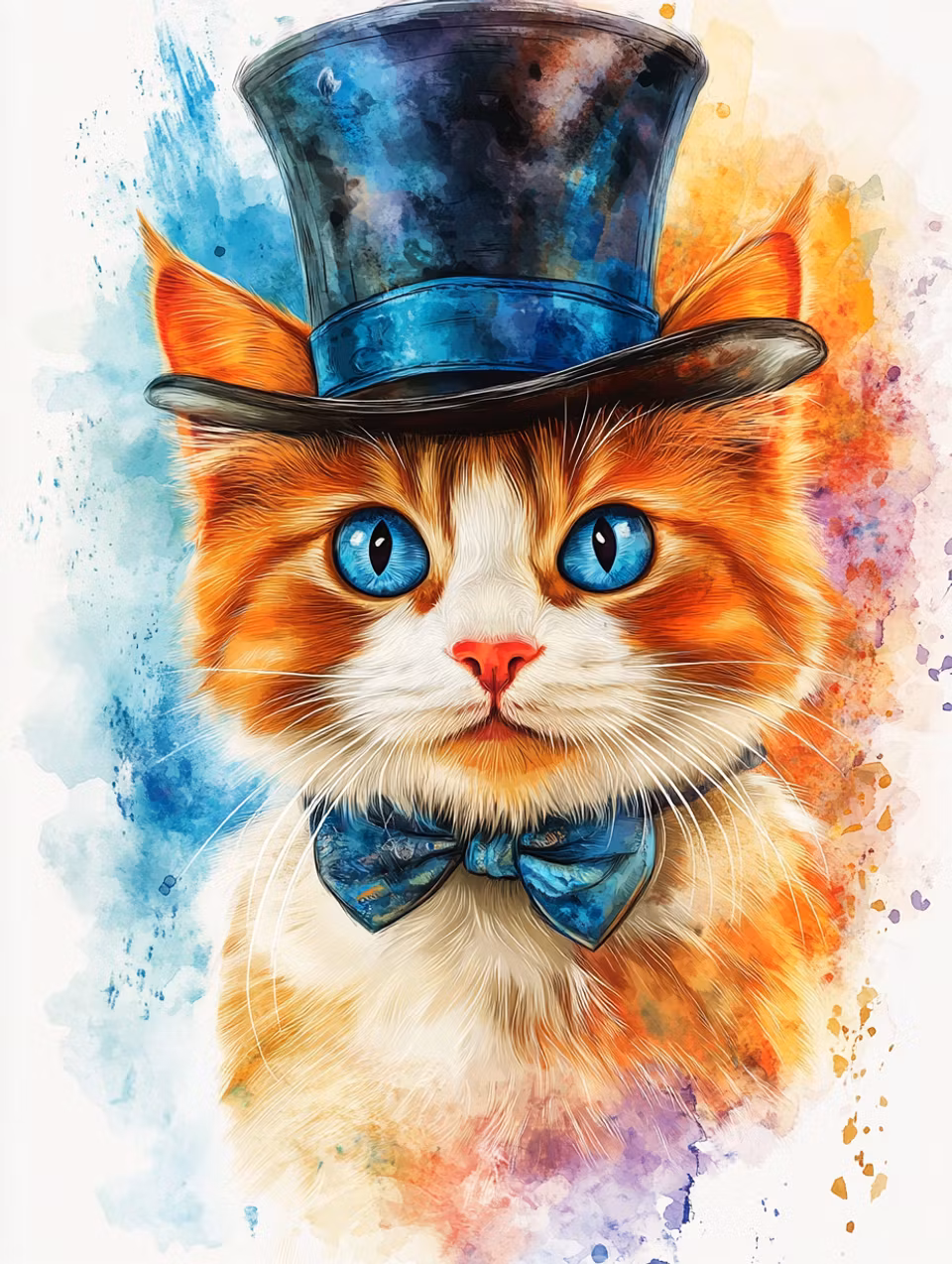 Paint by number - Gentleman Cat (Beställningsvara)