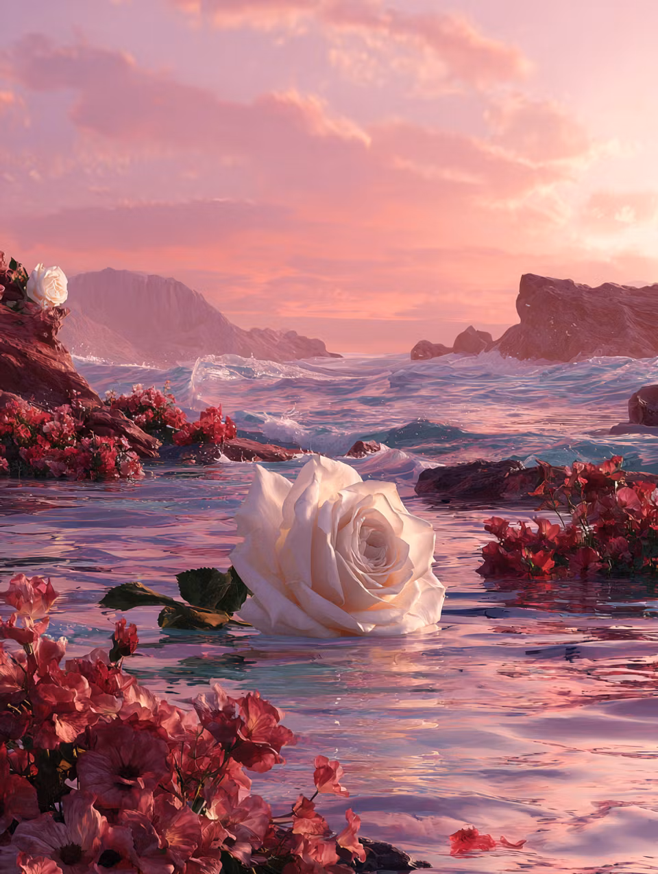 Diamond Painting - Rose of Serenity (Beställningsvara)