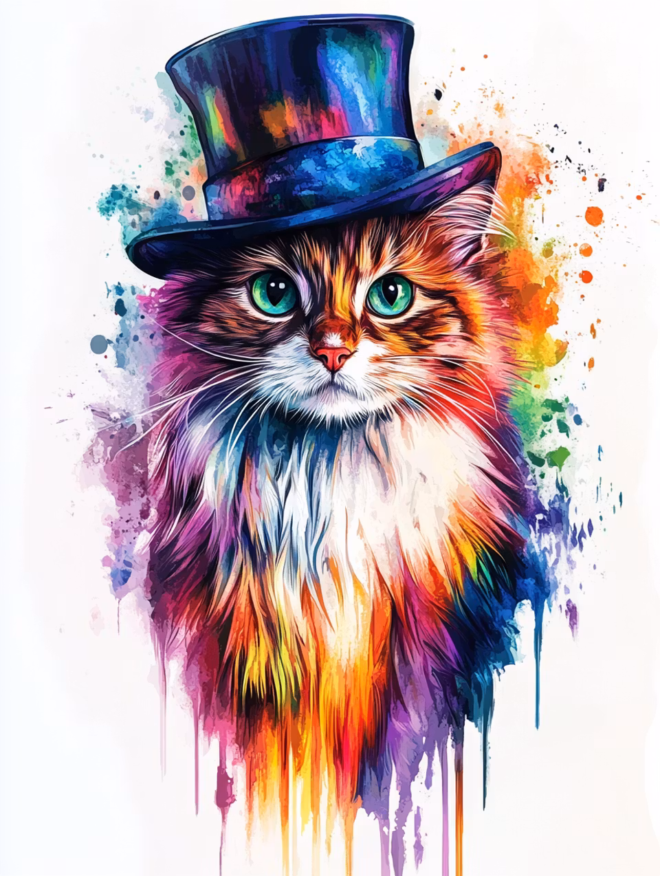 Paint by number - Meow in Color (Beställningsvara)