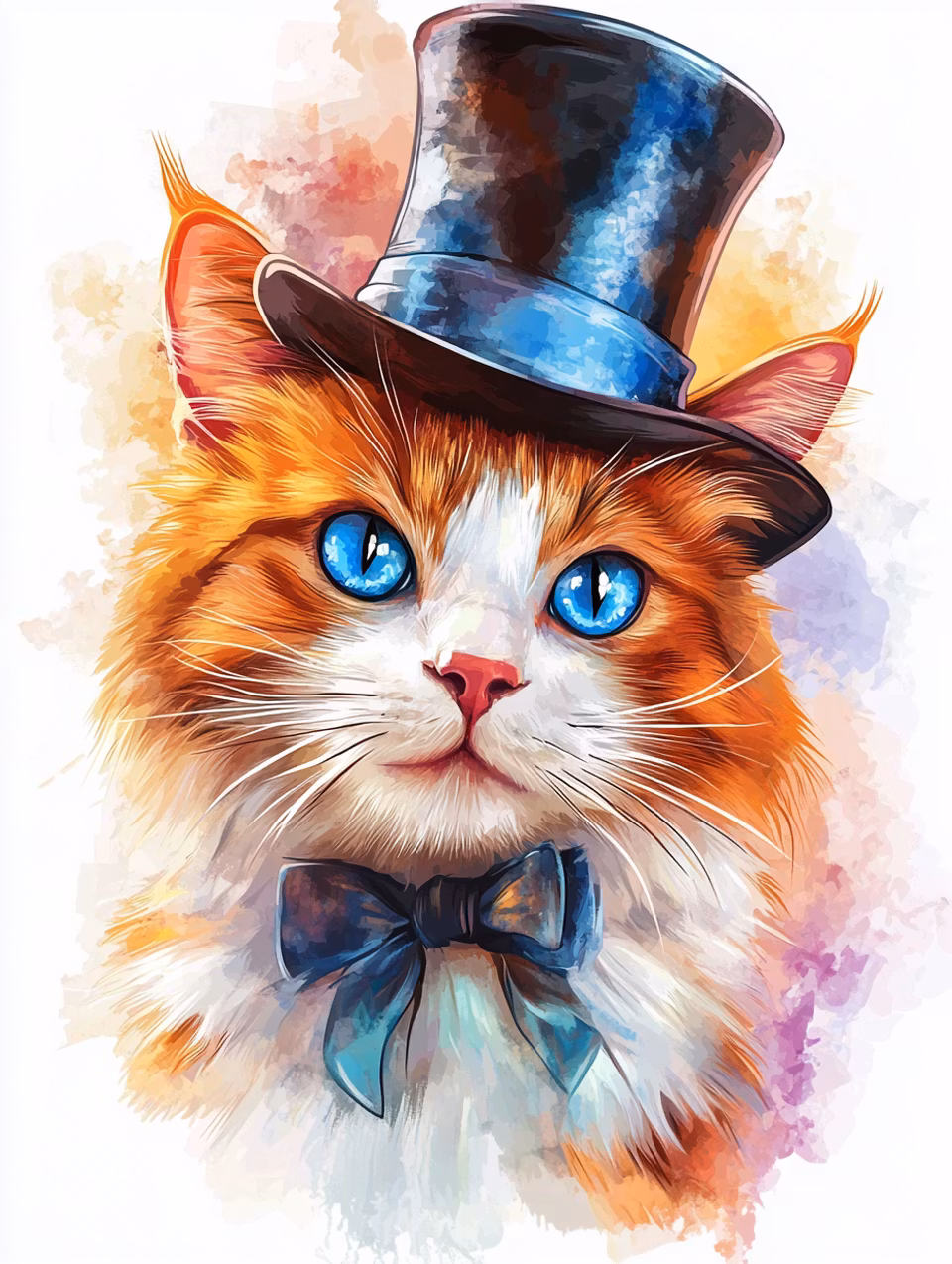 Paint by number - Cat in Style (Beställningsvara)
