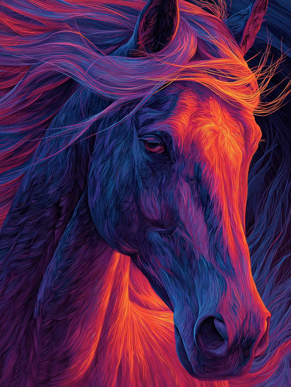 Paint by number - Spirit Flame (Beställningsvara)