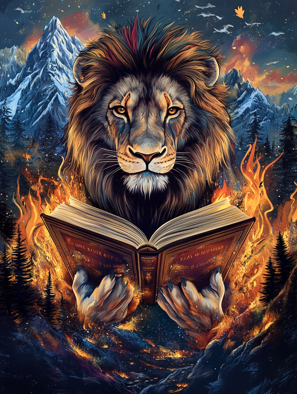 Diamond Painting - The Lion´s Wisdom (Beställningsvara)