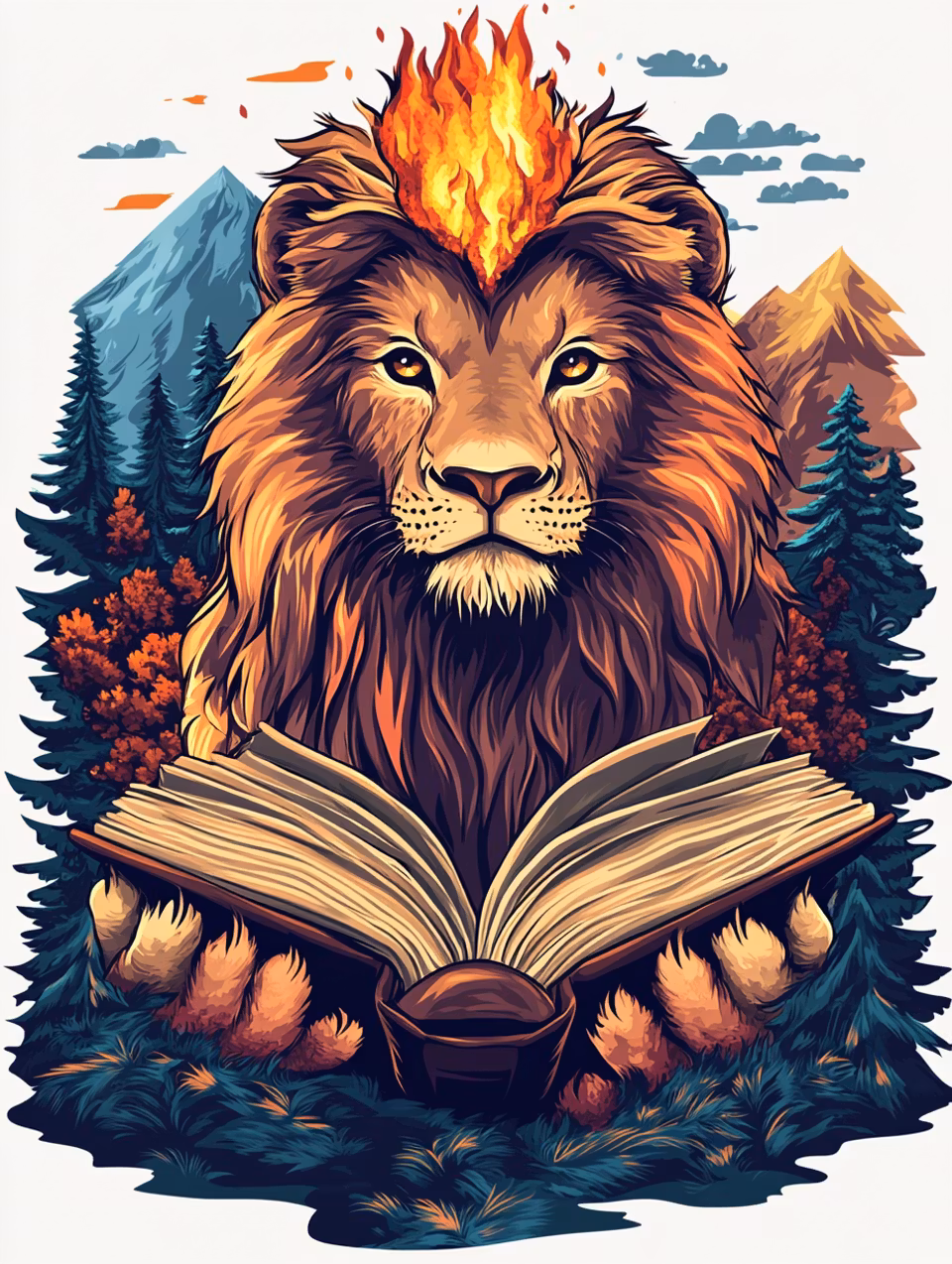 Korsstygn - Flames of Knowledge (Beställningsvara)