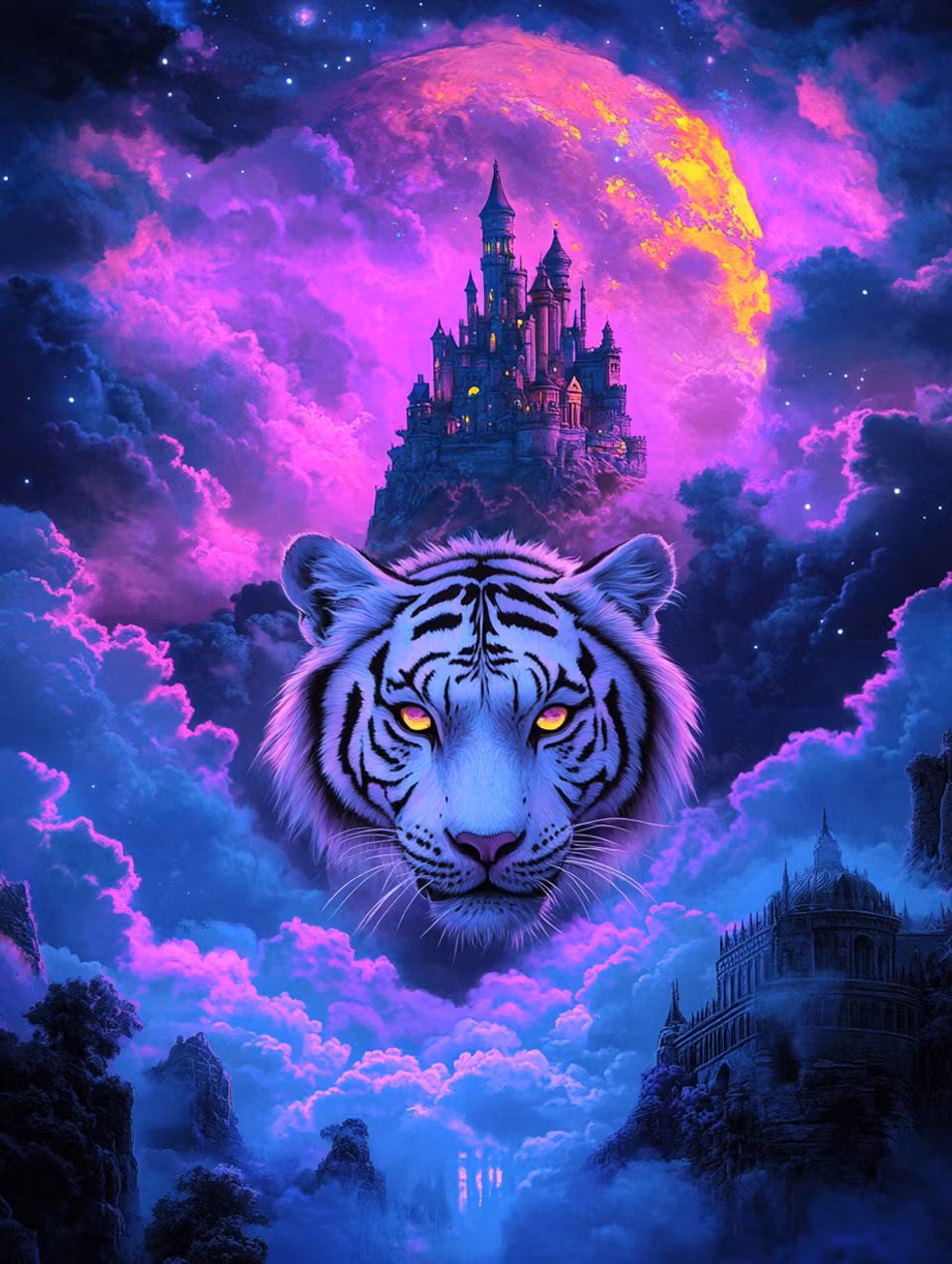 Paint by number - Måntigerns rike (Beställningsvara)