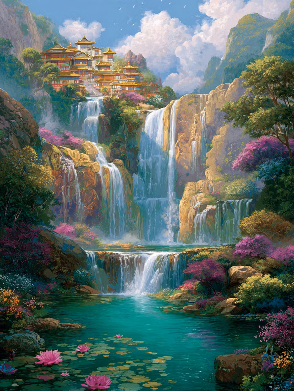 Diamond Painting - Drömmarnas dal (Beställningsvara)