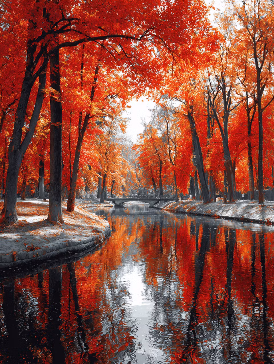 Paint by number - Crimson Reflections (Beställningsvara)