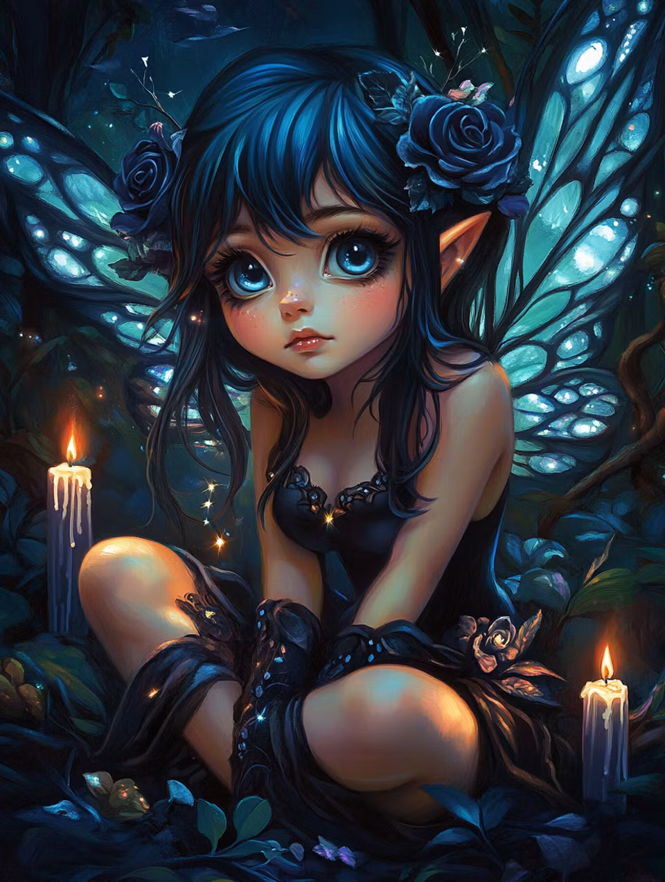 Diamond Painting - Midnight Fairy (Beställningsvara)