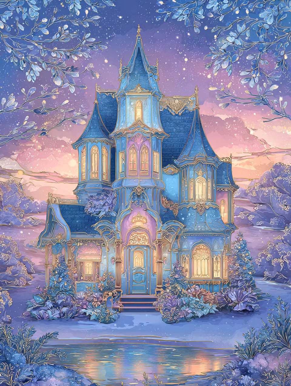 Diamond Painting - The Enchanted Castle (Beställningsvara)