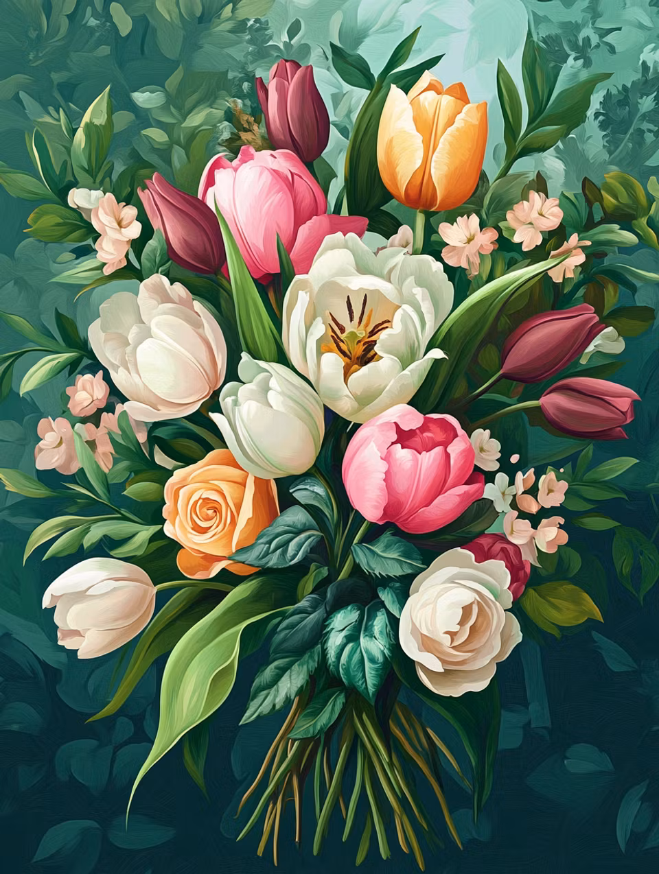 Diamond Painting - Tulpanpoesi (Beställningsvara)