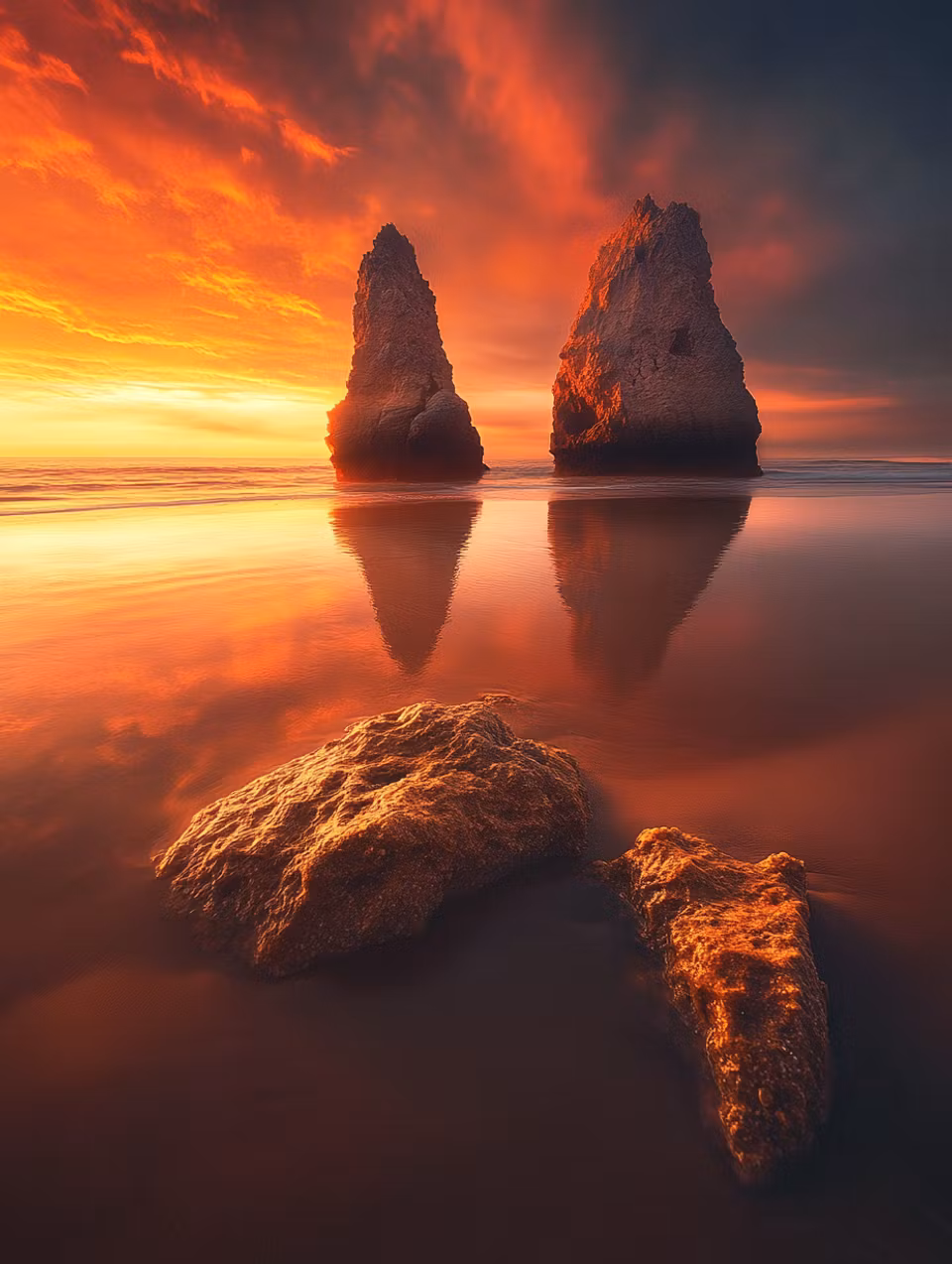 Diamond Painting - Solens sista dans på vågorna (Beställningsvara)