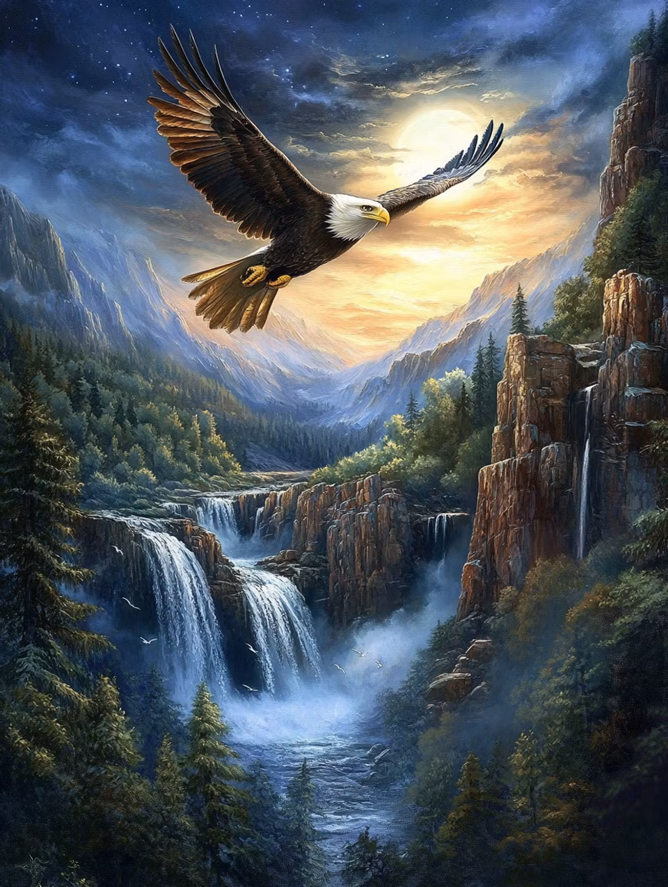 Diamond Painting - Över bergen och bortom molnen (Beställningsvara)