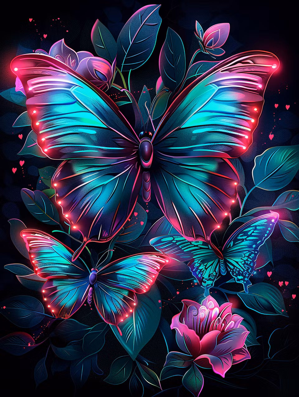 Korsstygn - Magiska fjärilar i mörkret (Beställningsvara)