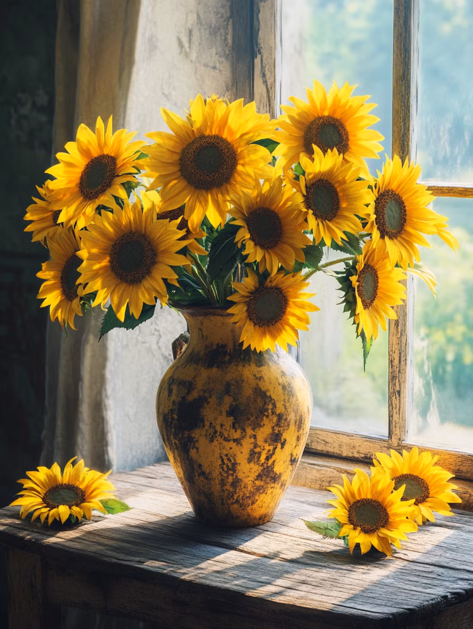 Diamond Painting - Gul kärlek vid fönstret (Beställningsvara)