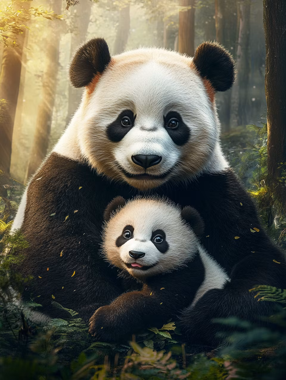 Korsstygn - Kärlek i bambuskogen (Beställningsvara)