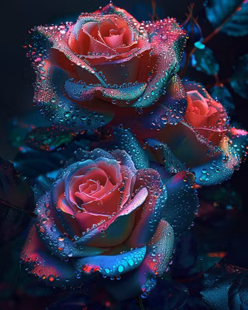 Diamond Painting - Rosenmagi i mörkret (Beställningsvara)