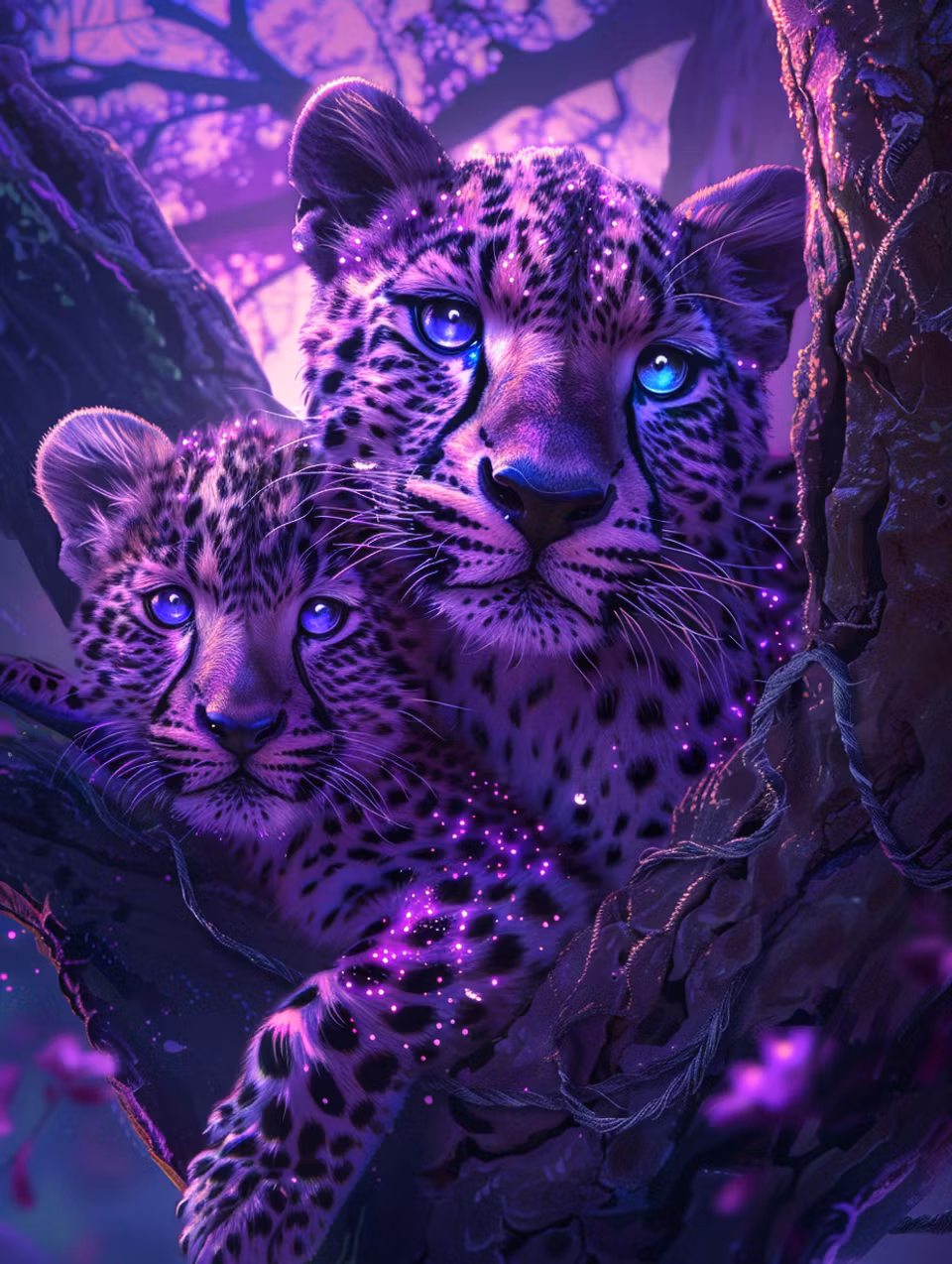 Paint by number - Leopardernas magiska band (Beställningsvara)