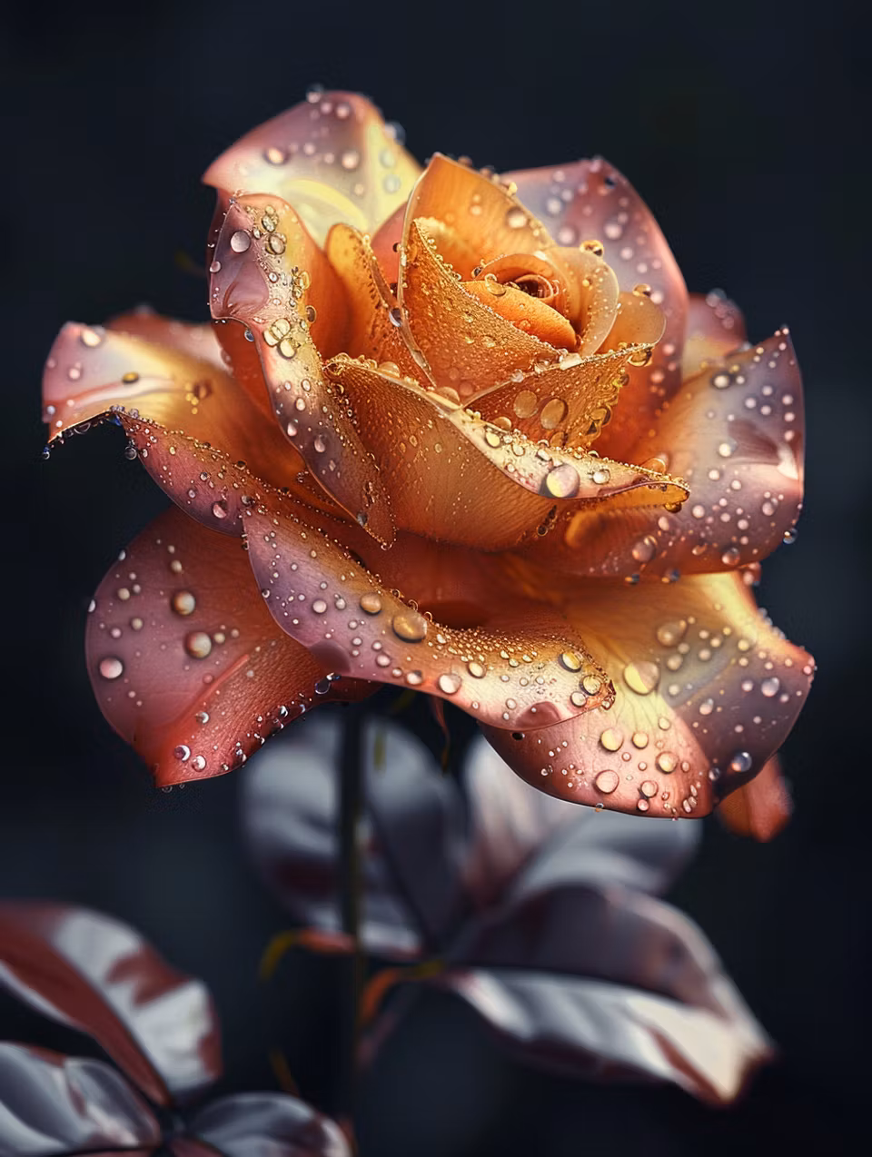 Korsstygn - Rosen i morgondagg (Beställningsvara)