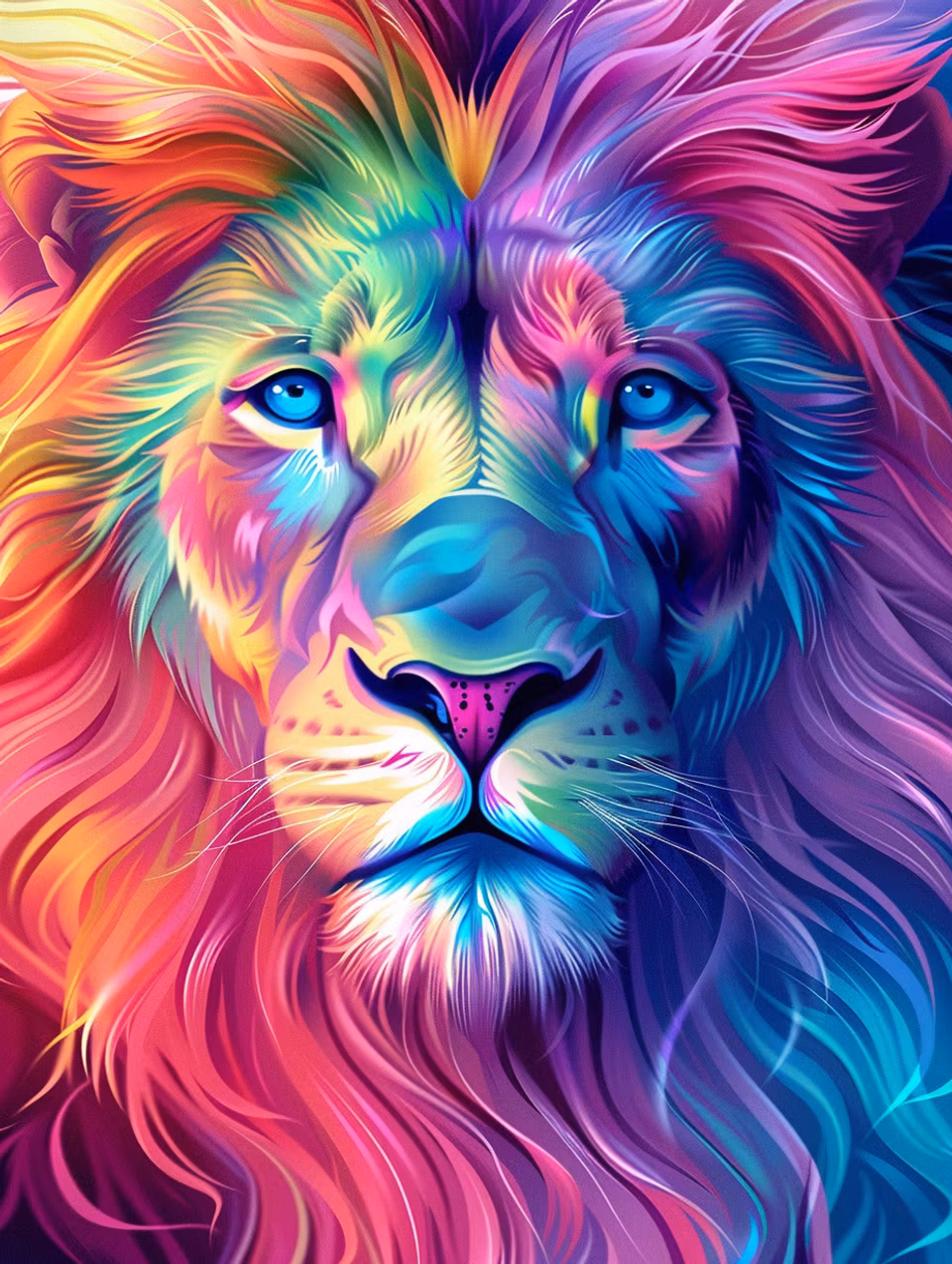 Paint by number - Färgexplosion av styrka (Beställningsvara)