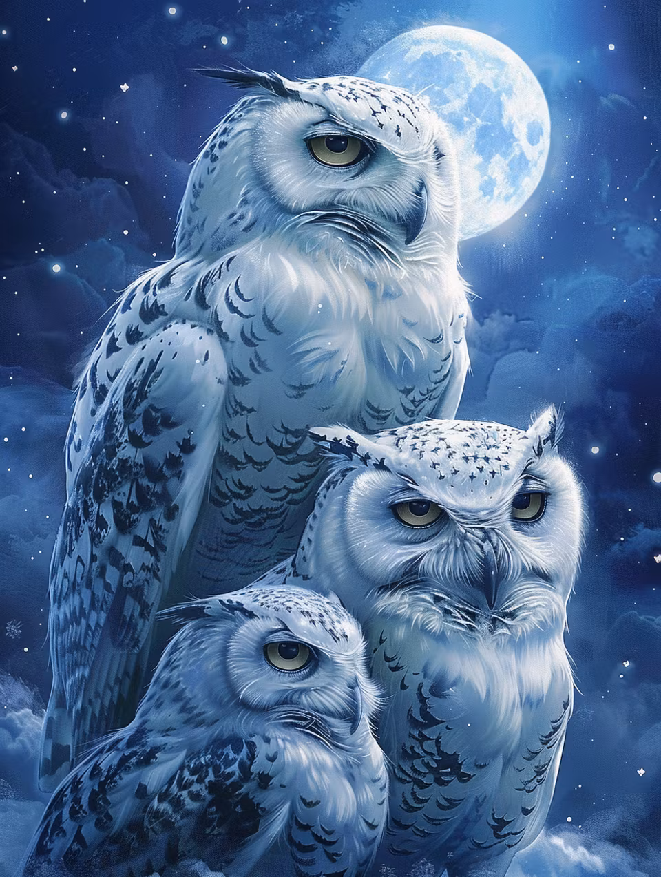 Paint by number - Tyst visdom under natthimlen (Beställningsvara)