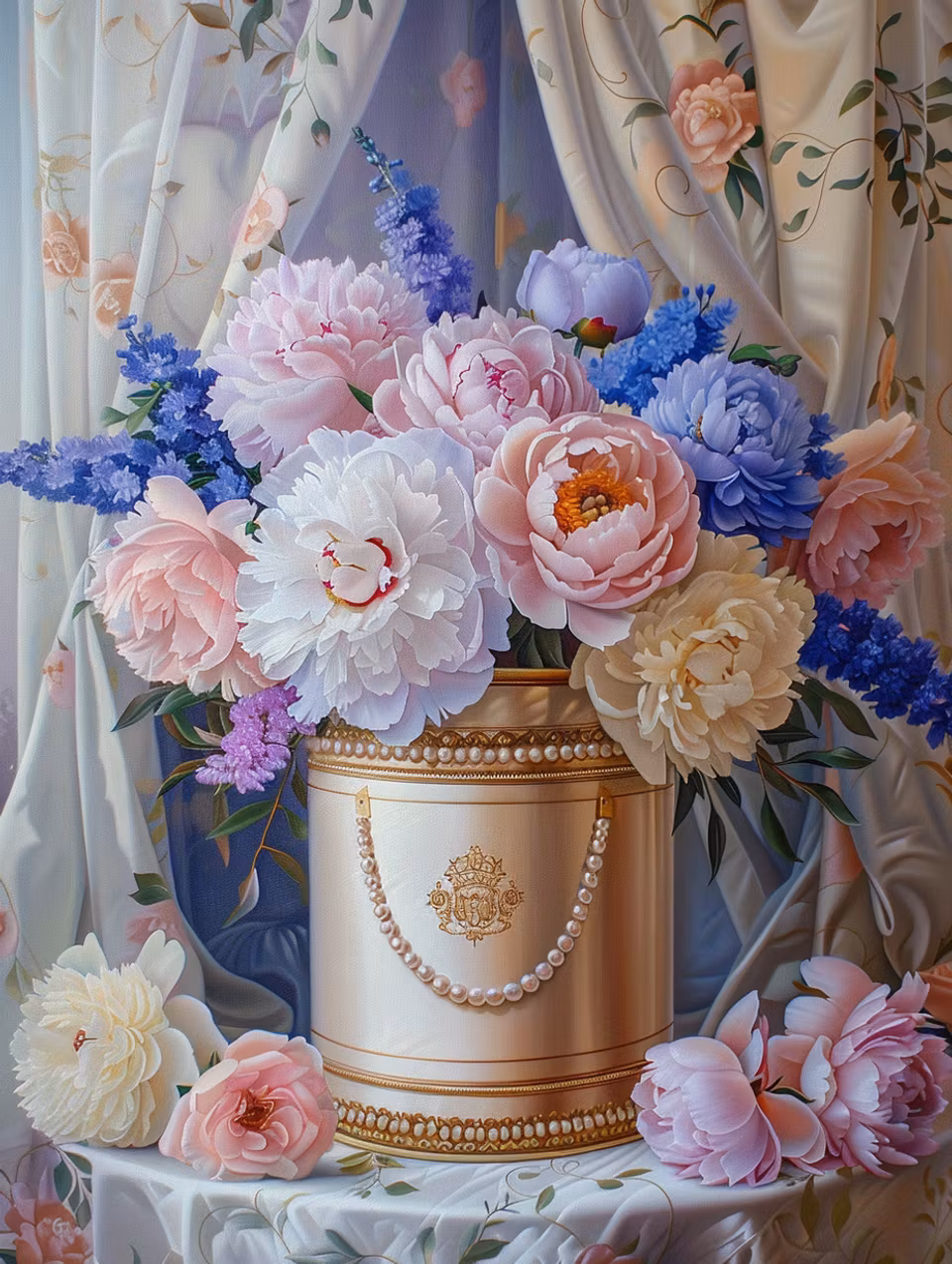 Diamond Painting - Prinsessans blomsterprakt (Beställningsvara)