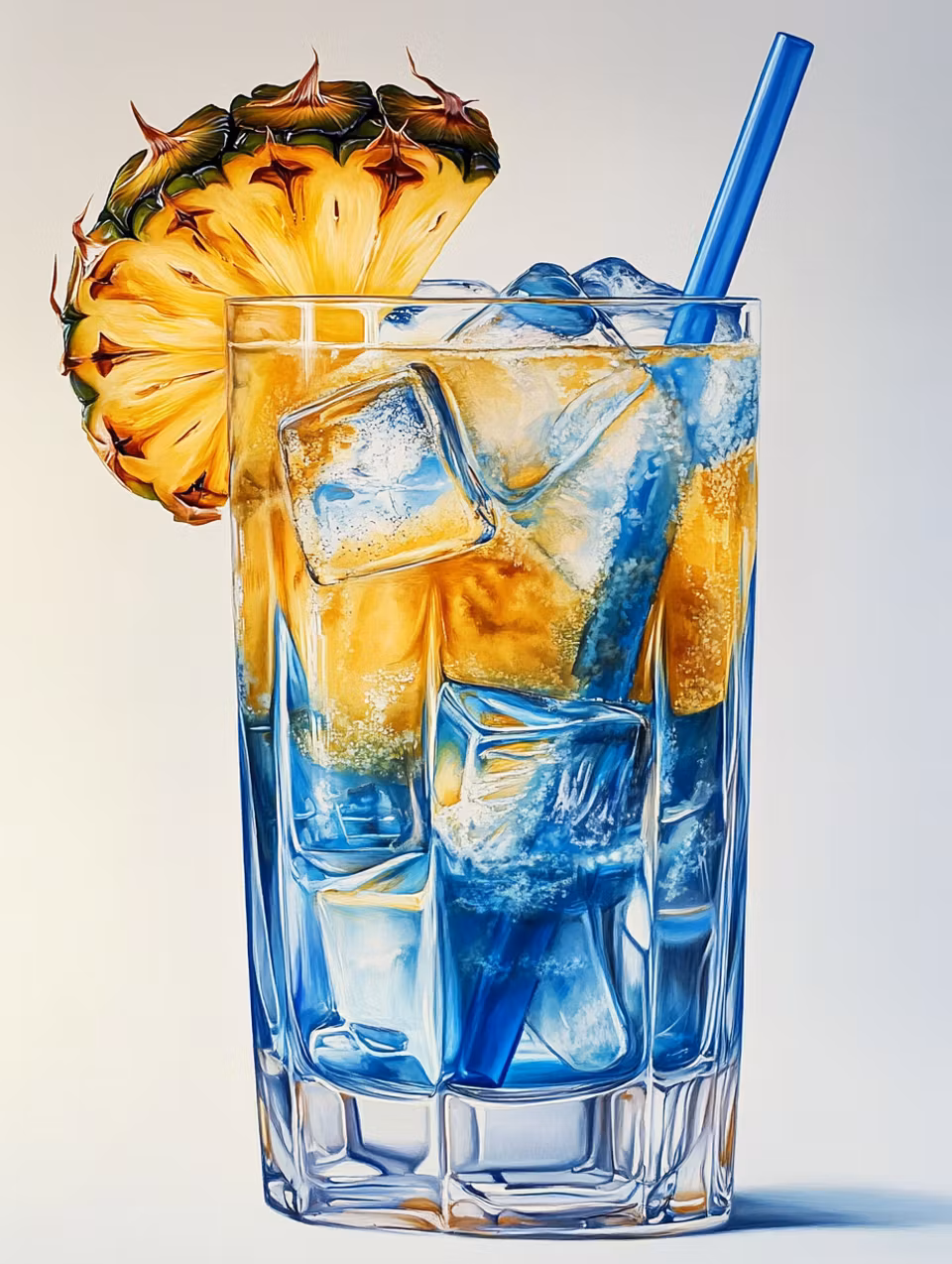 Diamond Painting - Blå lagunen i ett glas (Beställningsvara)