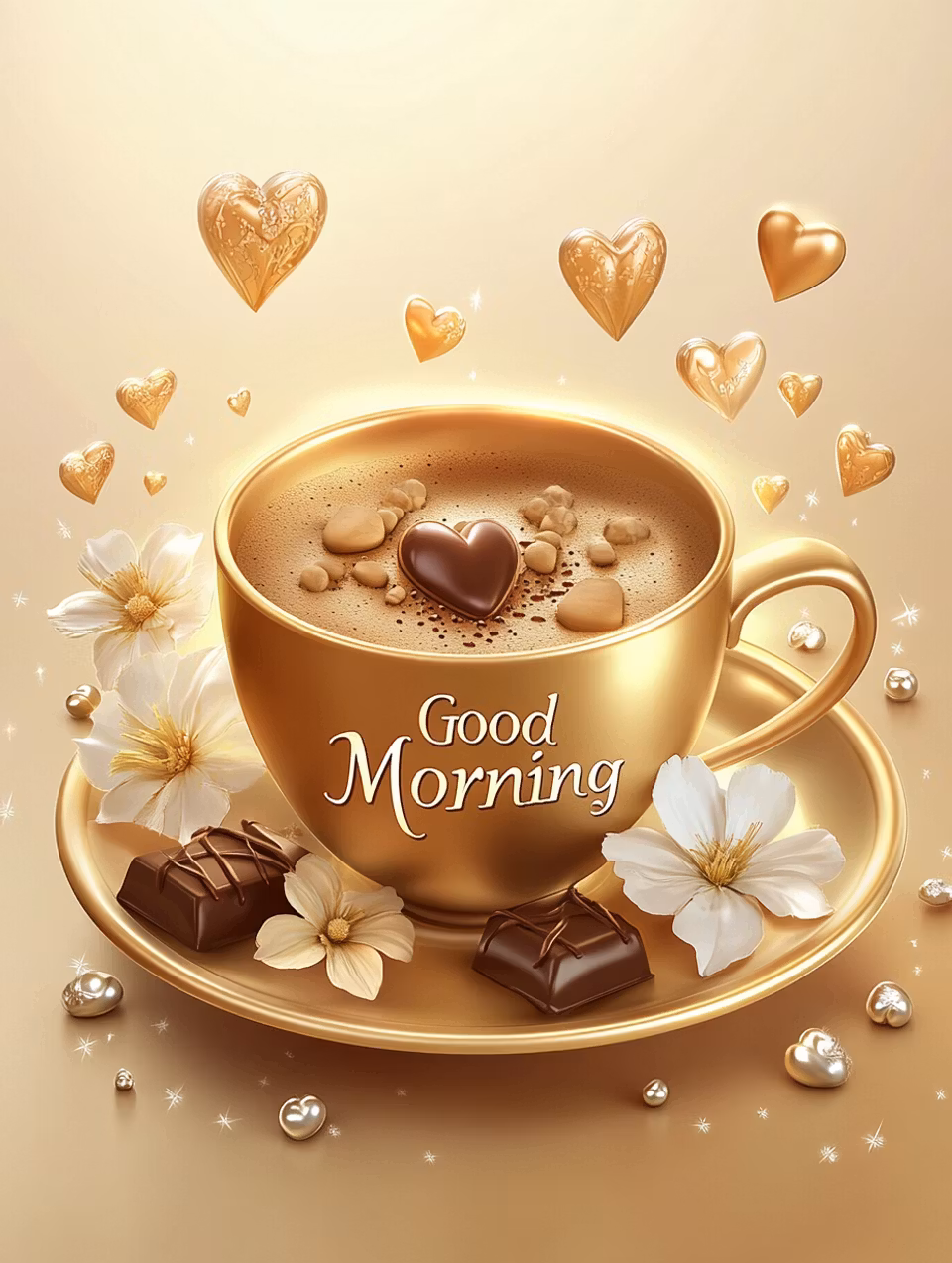 Korsstygn - En gyllene morgonhälsning (Beställningsvara)