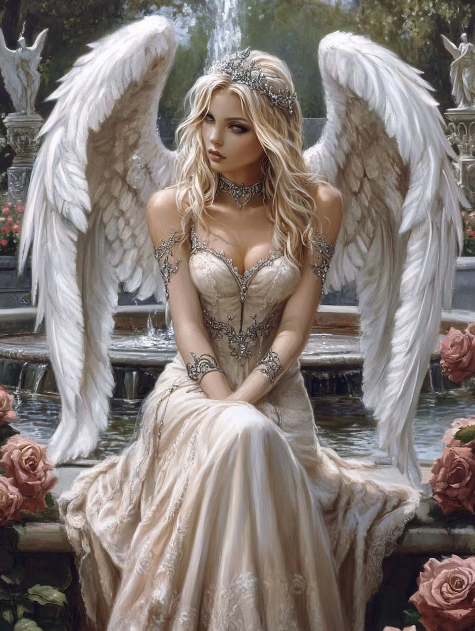 Korsstygn - Evighetens vackra beskyddare (Beställningsvara)