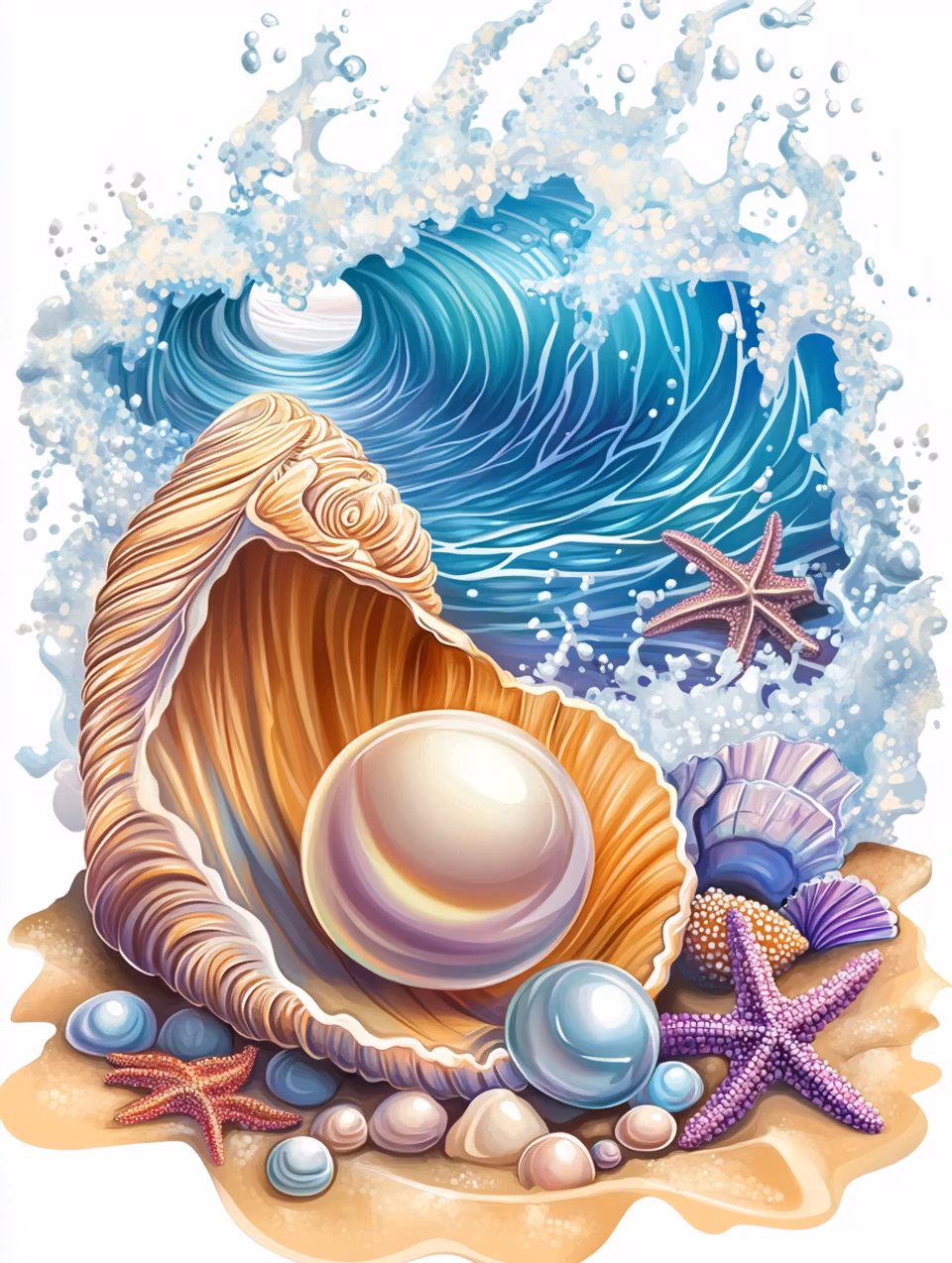 Diamond Painting - Oceansjälen i en pärla (Beställningsvara)