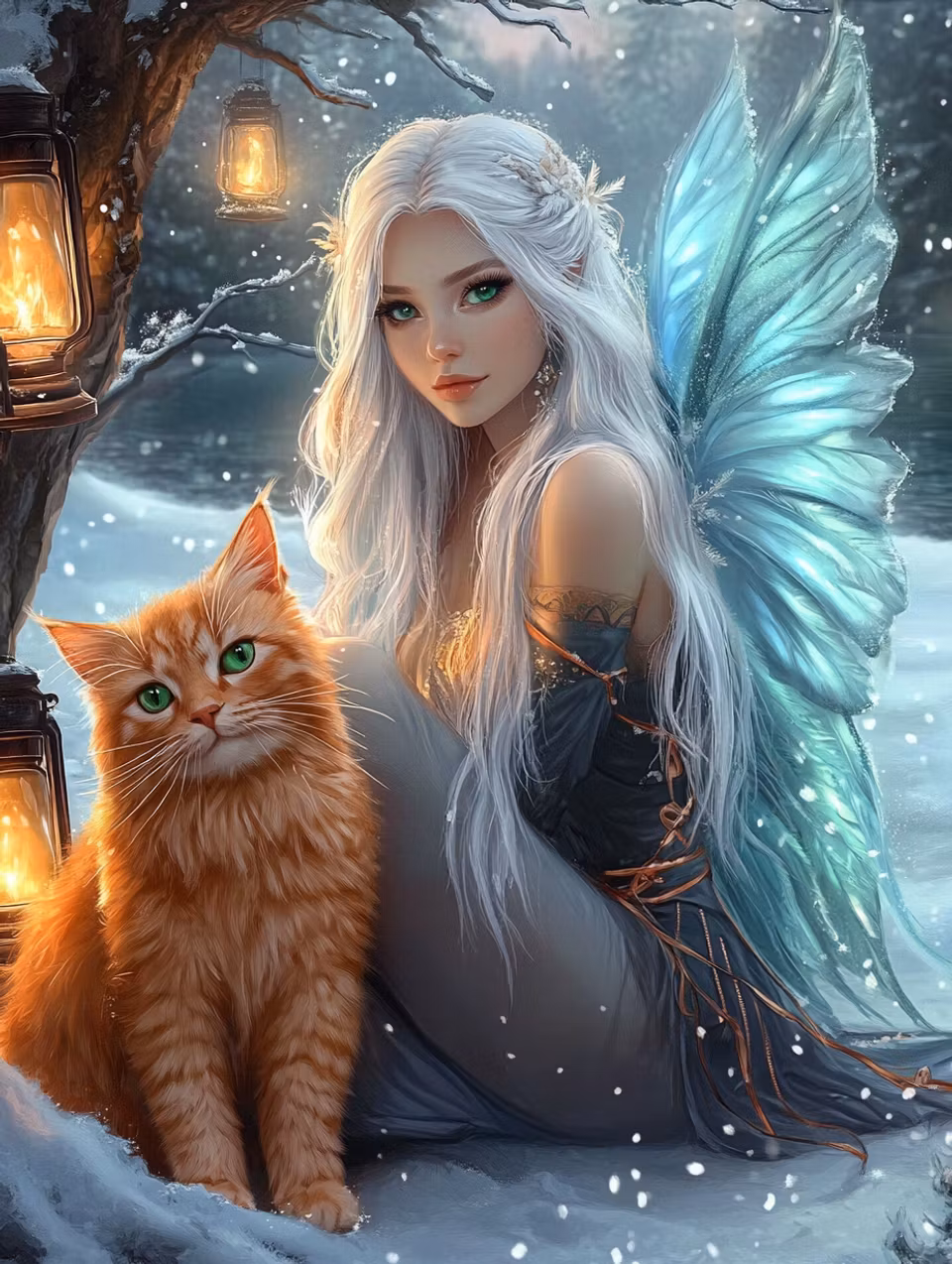 Korsstygn - Frostälvans stilla vaka (Beställningsvara)